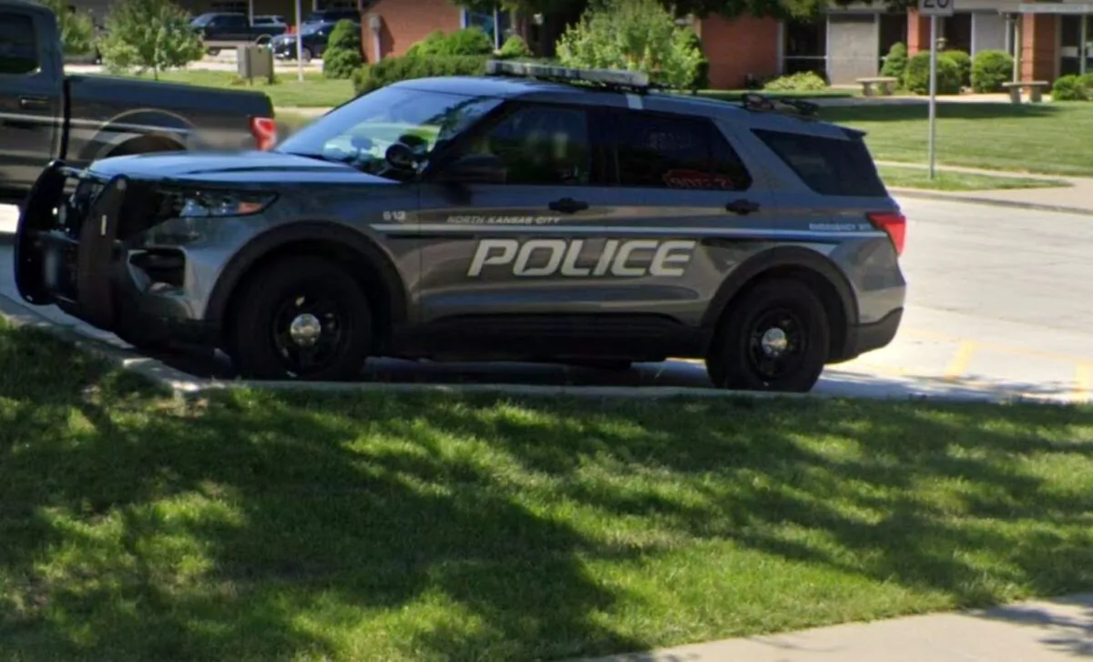A North Kansas City Police vehicle in North Kansas, Mo., in June 2022. (Google Maps/Screenshot via The Epoch Times)