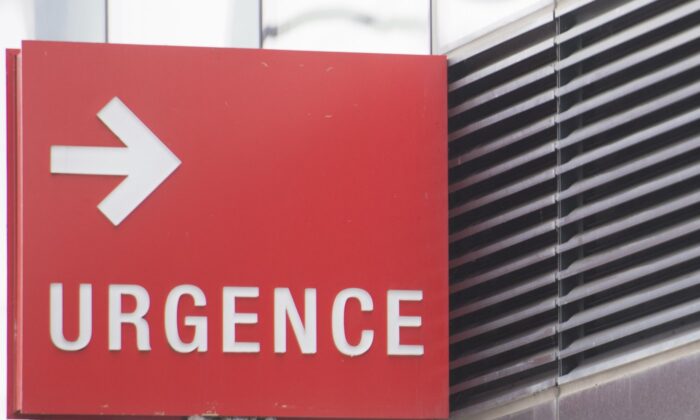 On January 3, 2021, a hospital in Montreal is showing an emergency department sign.  (The Canadian Press / Graham Hughes)