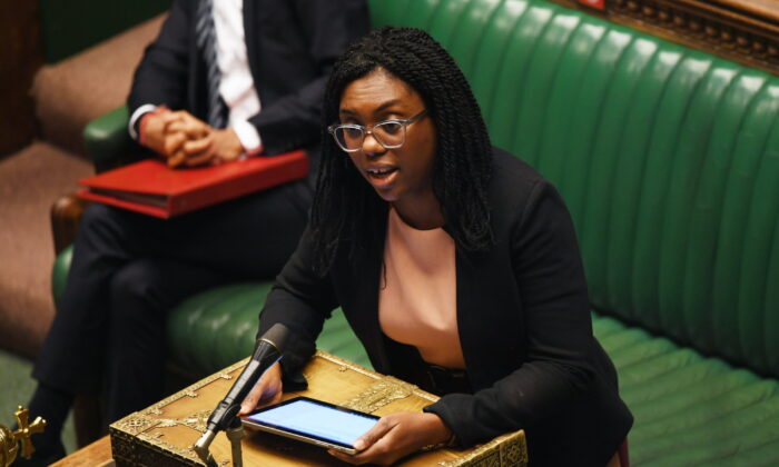 Former equalities minister Kemi Badenoch (UK Parliament/Jessica Taylor/PA)