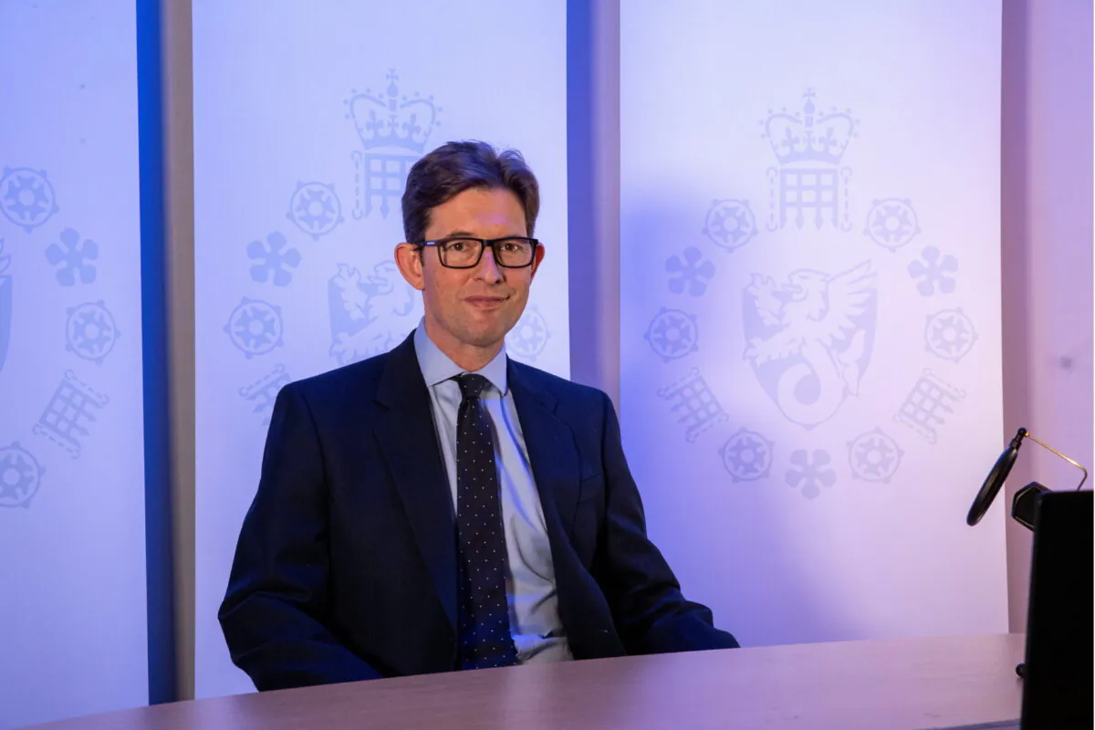 MI5 Director General Ken McCallum in London on Oct. 14, 2020. (UK Government/Handout via REUTERS)