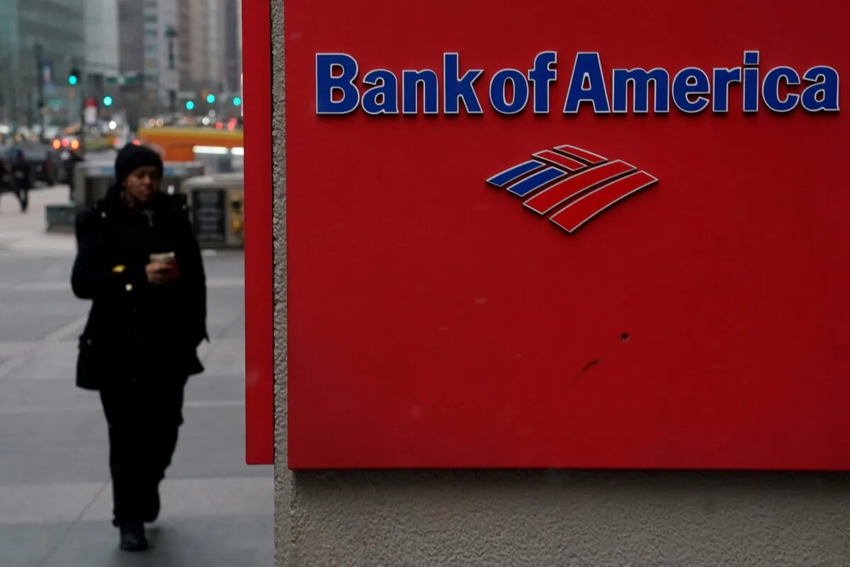 A Bank of America logo is pictured in the Manhattan borough of New York City on Jan. 30, 2019. (Carlo Allegri/ Reuters)