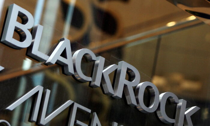 The BlackRock logo outside of its offices in New York on Jan. 18, 2012. (Shannon Stapleton/Reuters)
