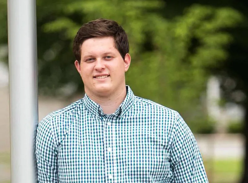 Eli Dicken reacted quickly when a gunman opened fire killing three people at the Greenwood Park mall in Indiana and "neutralised" the killer. (Courtesy of Guy Relford Law)