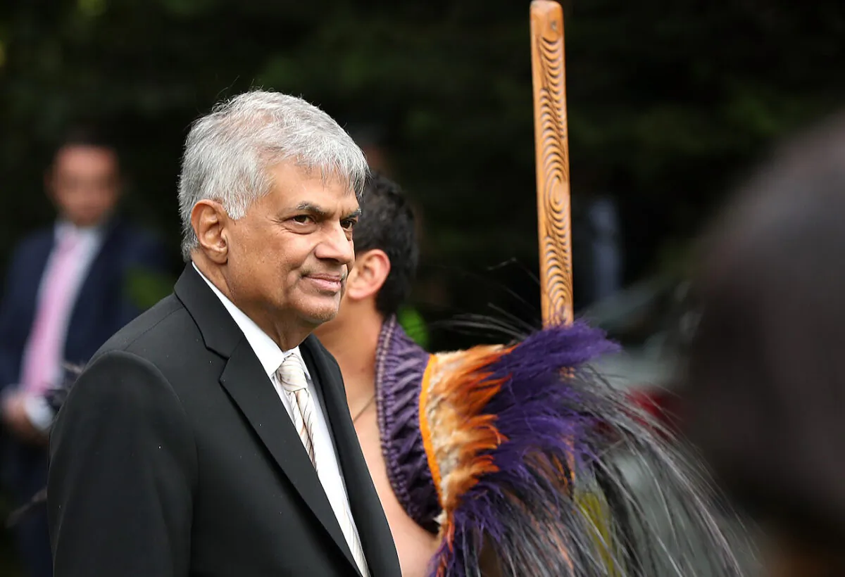 Ranil Wickremesinghe in Auckland, New Zealand, on Oct. 1, 2016. (Fiona Goodall/Getty Images)