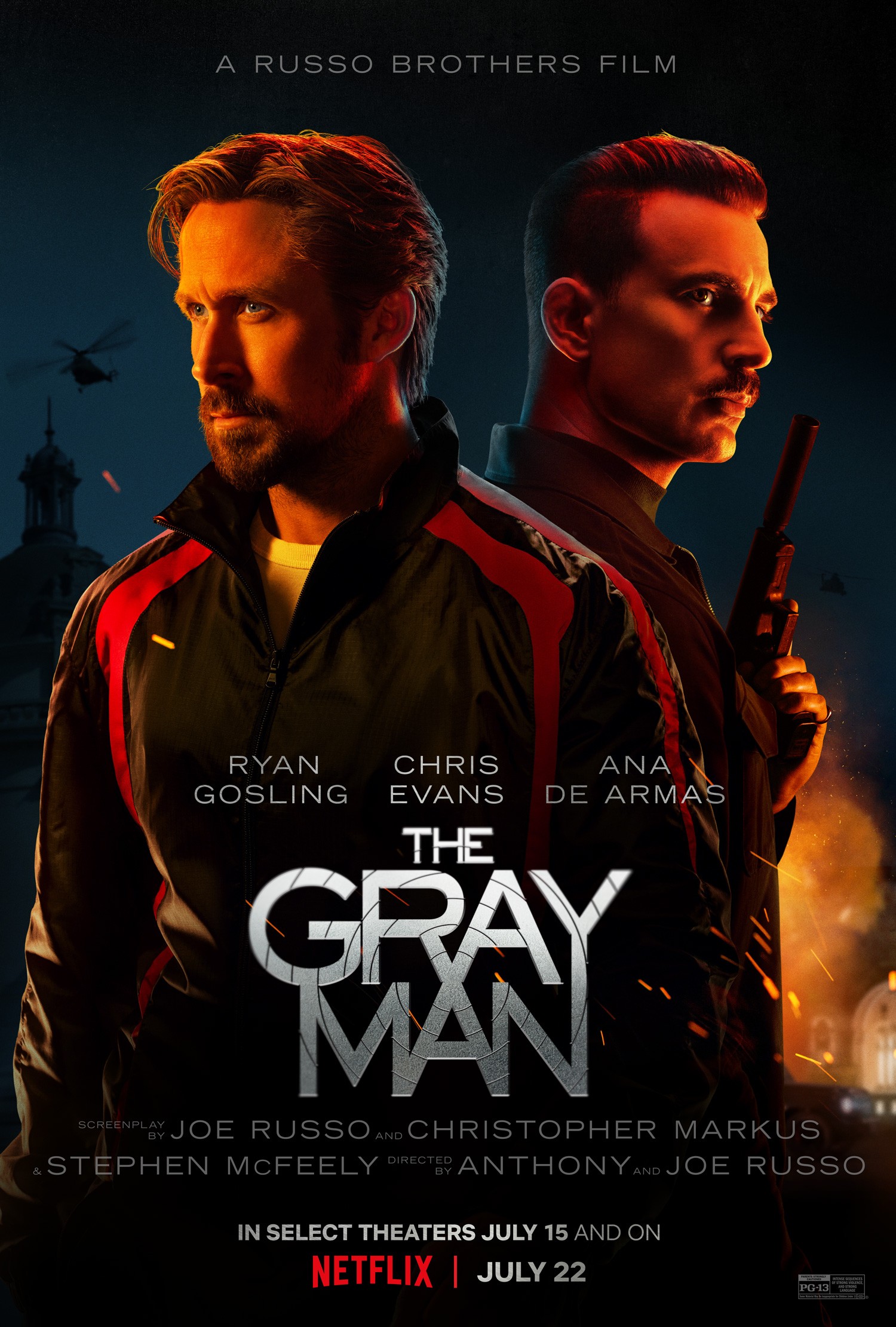 Promotional poster for "The Gray Man."
