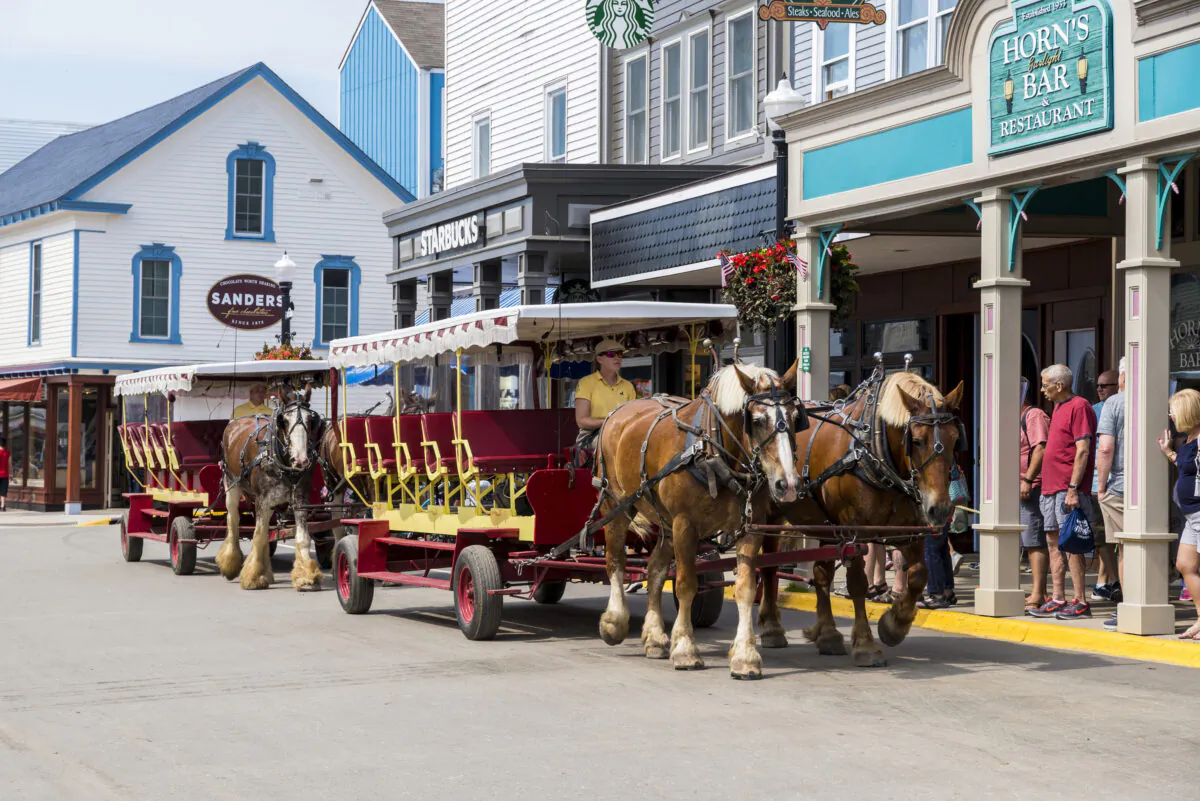 A horse-drawn carriage at Mackinac Island, Michigan. (Dreamstime/TNS)