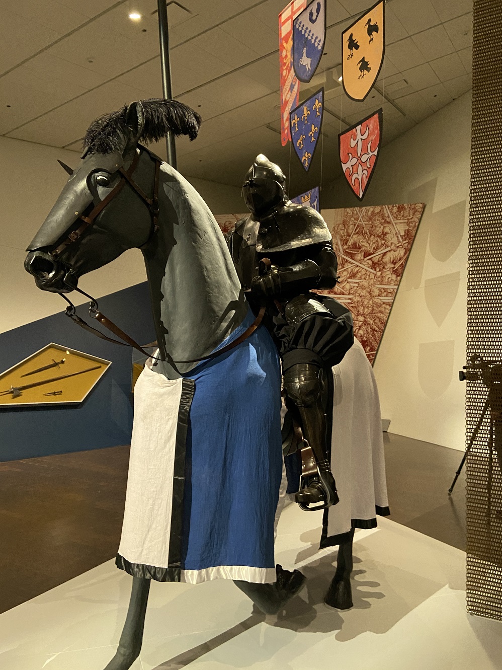 An armored horse and rider