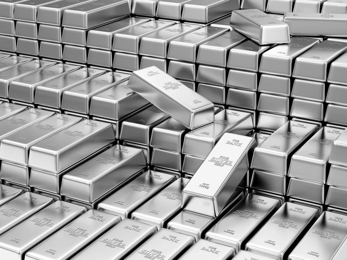 Silver bars. (Rashevskyi Viacheslav/Shutterstock)