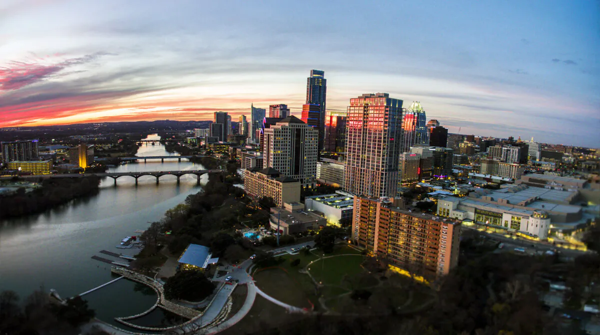 Aerial view of Austin, Texas. (Getty Images)