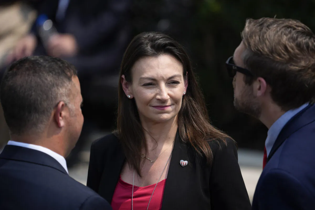 Nikki Fried, Florida Commissioner of Agriculture and a Democratic candidate for 2022 Florida gubernatorial race, at the White House in Washington, on July 20, 2021. (Drew Angerer/Getty Images)