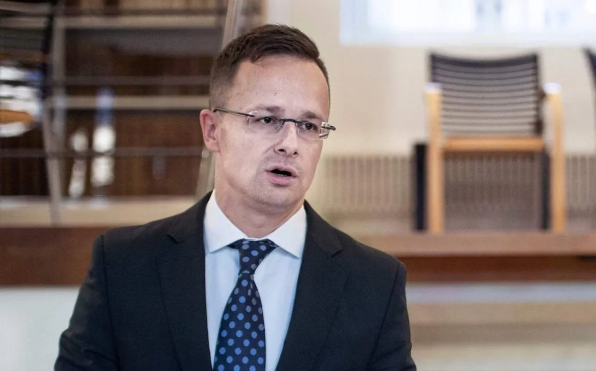 Hungarian Foreign and Trade Minister Péter Szijjártó in the Danish State Department, Eigtveds Pakhus, in Copenhagen, on Nov. 23, 2018. (Liselotte Sabroe/AFP via Getty Images)