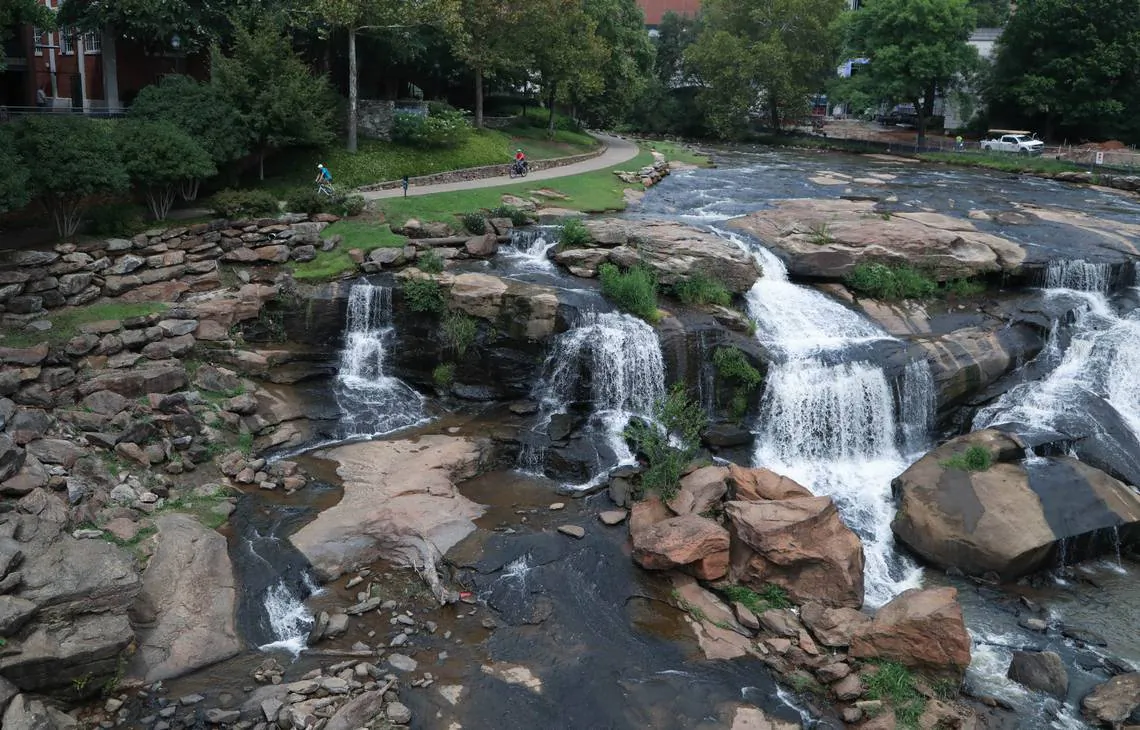 Falls Park on the Reedy River in Greenville. (Tracy Glantz/The State/TNS)
