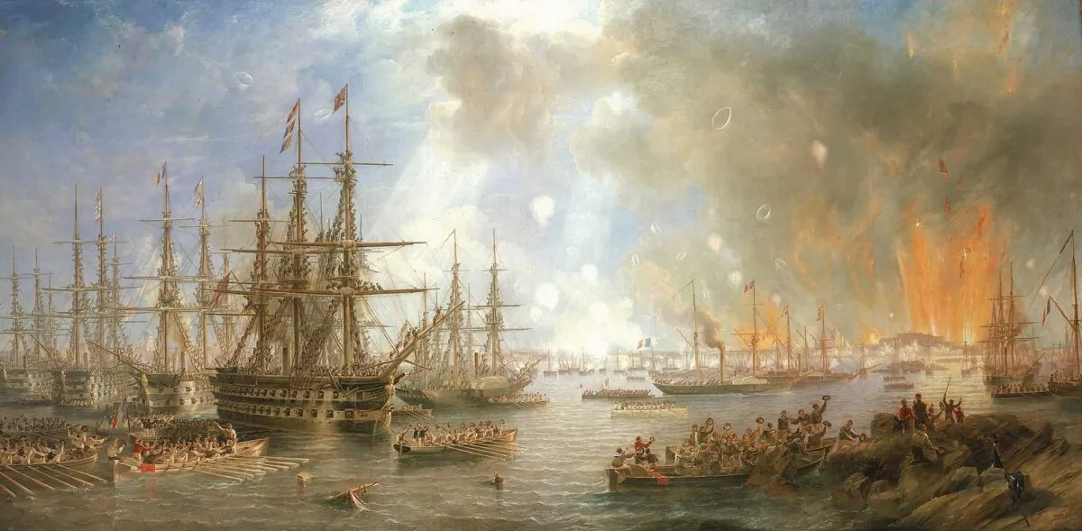 "The Bombardment of Sveaborg," 1855, by James Wilson Carmiichael. National Maritime Museum. (Public Domain)