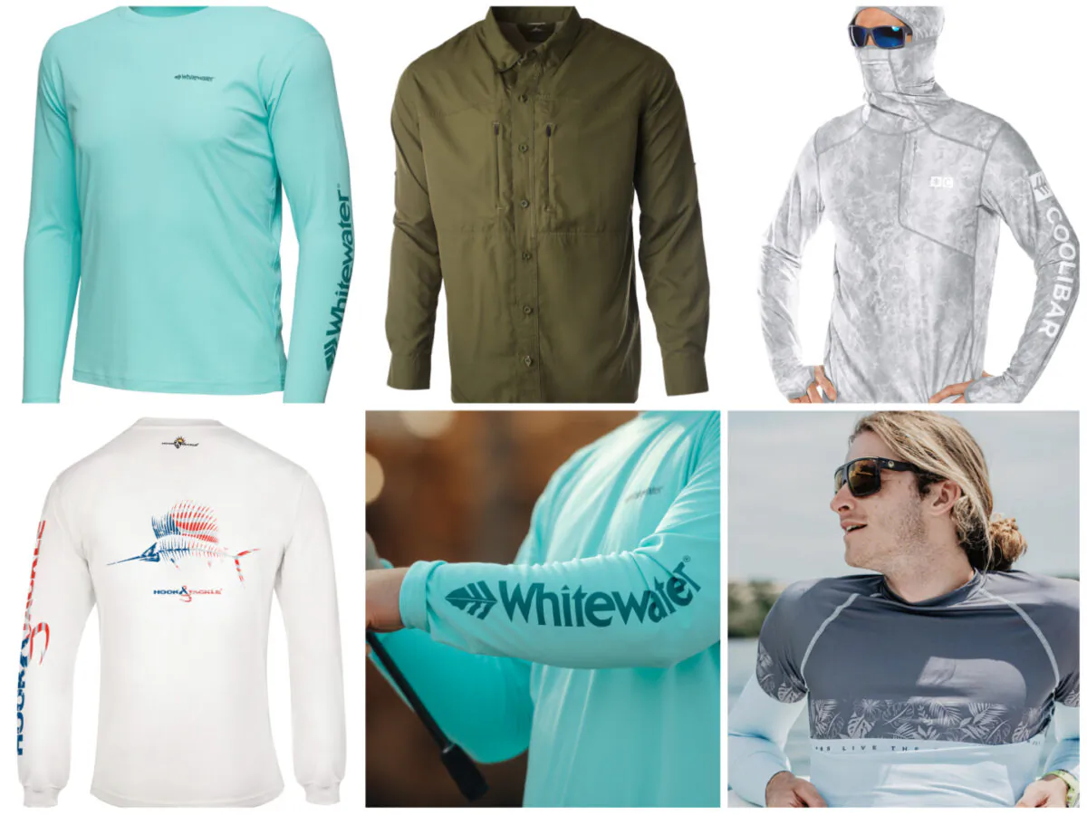 (Courtesy of Hook & Tackle, WHITEWATER, Ocean R, Pnuma, Coolibar)
