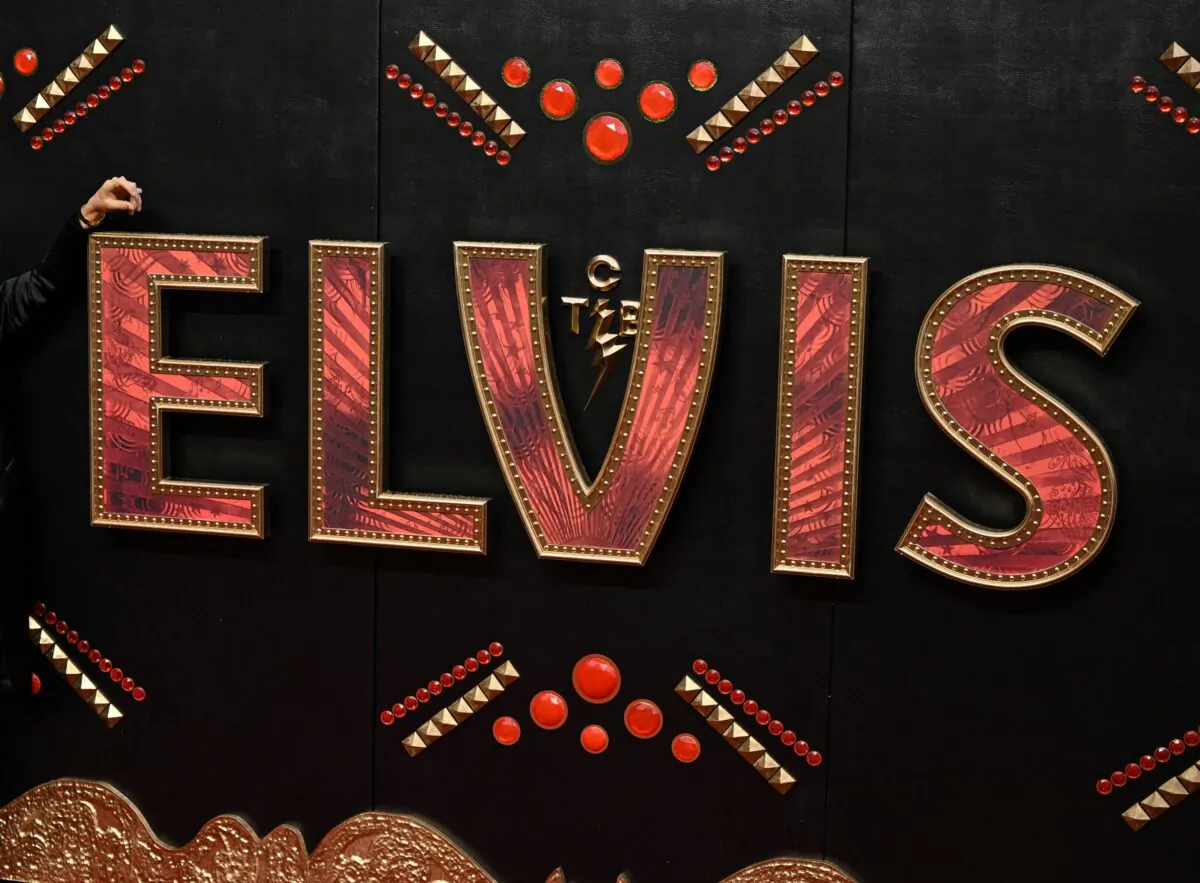 A view of the red carpet at the UK special Screening of Elvis at the BFI Southbank, in London on May 31, 2022. (Justin Tallis/AFP via Getty Images)