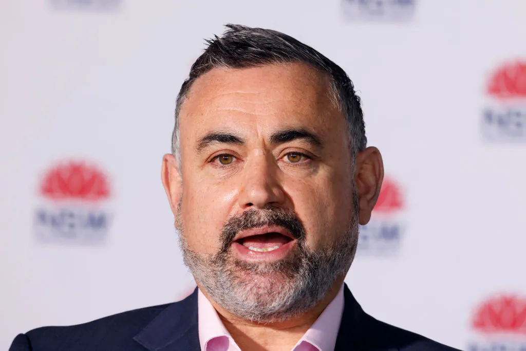 NSW former deputy premier John Barilaro speaks during a COVID-19 update press conference on July 18, 2021 in Sydney, Australia. (Jenny Evans/Getty Images)