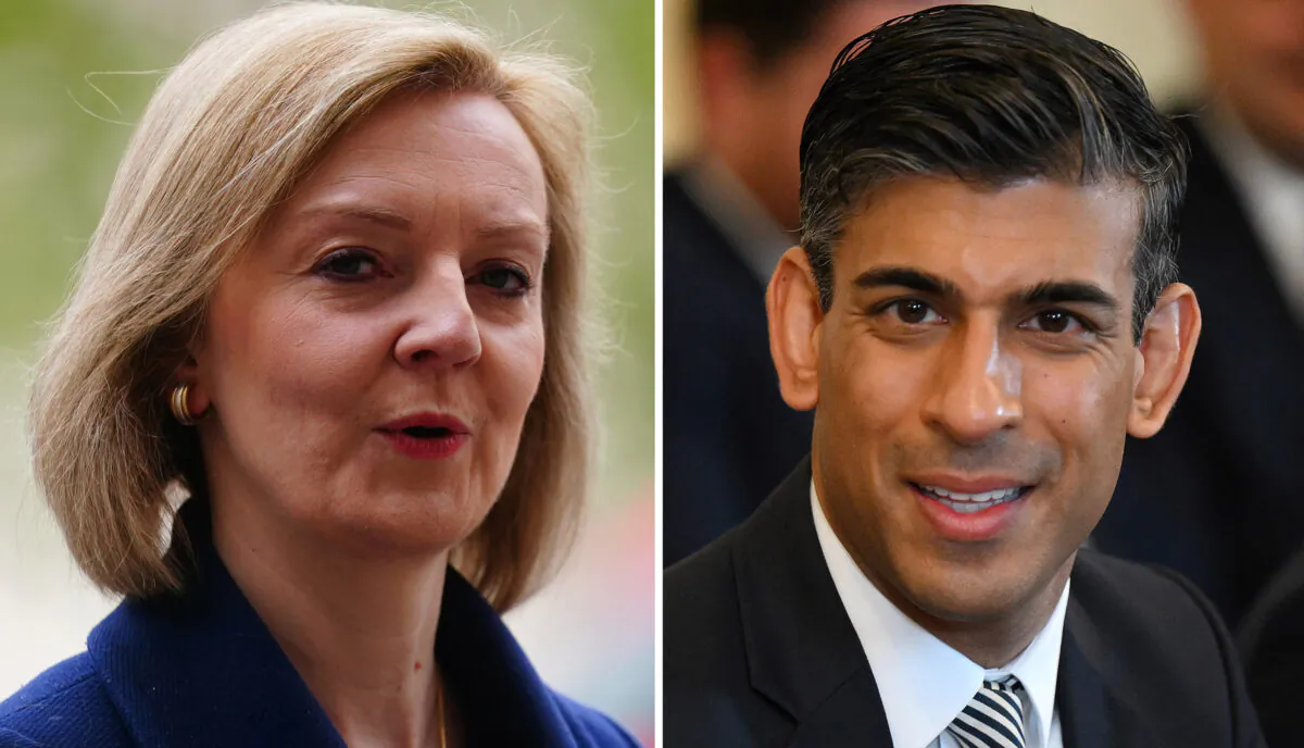 Undated file photos of Conservative leadership candidates Liz Truss (L) and Rishi Sunak. (PA Media)