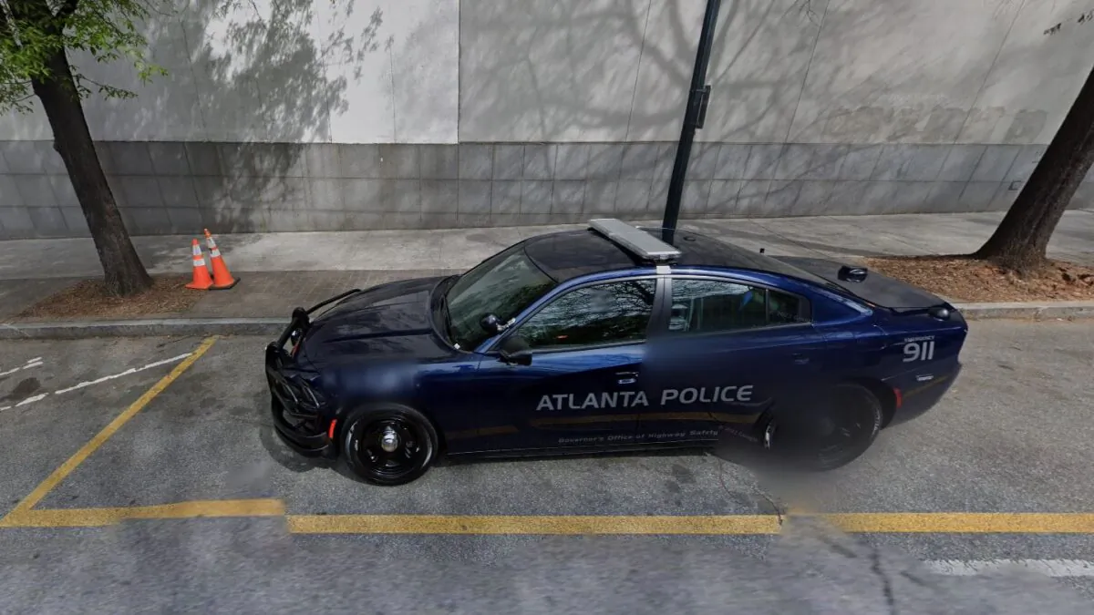 A police car in Atlanta in March 2022. (Google Maps/Screenshot via The Epoch Times)