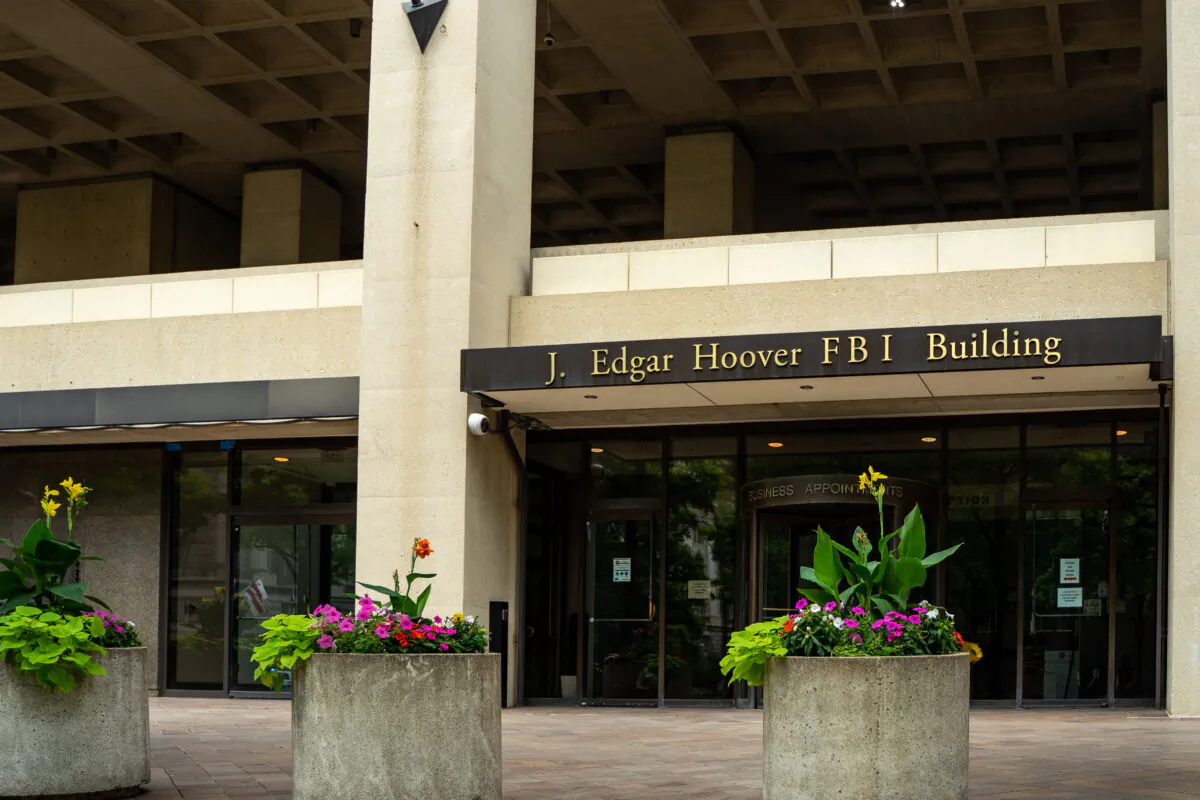 The J. Edgar Hoover FBI Building in Washington on July 21, 2022. (Chung I Ho/The Epoch Times)