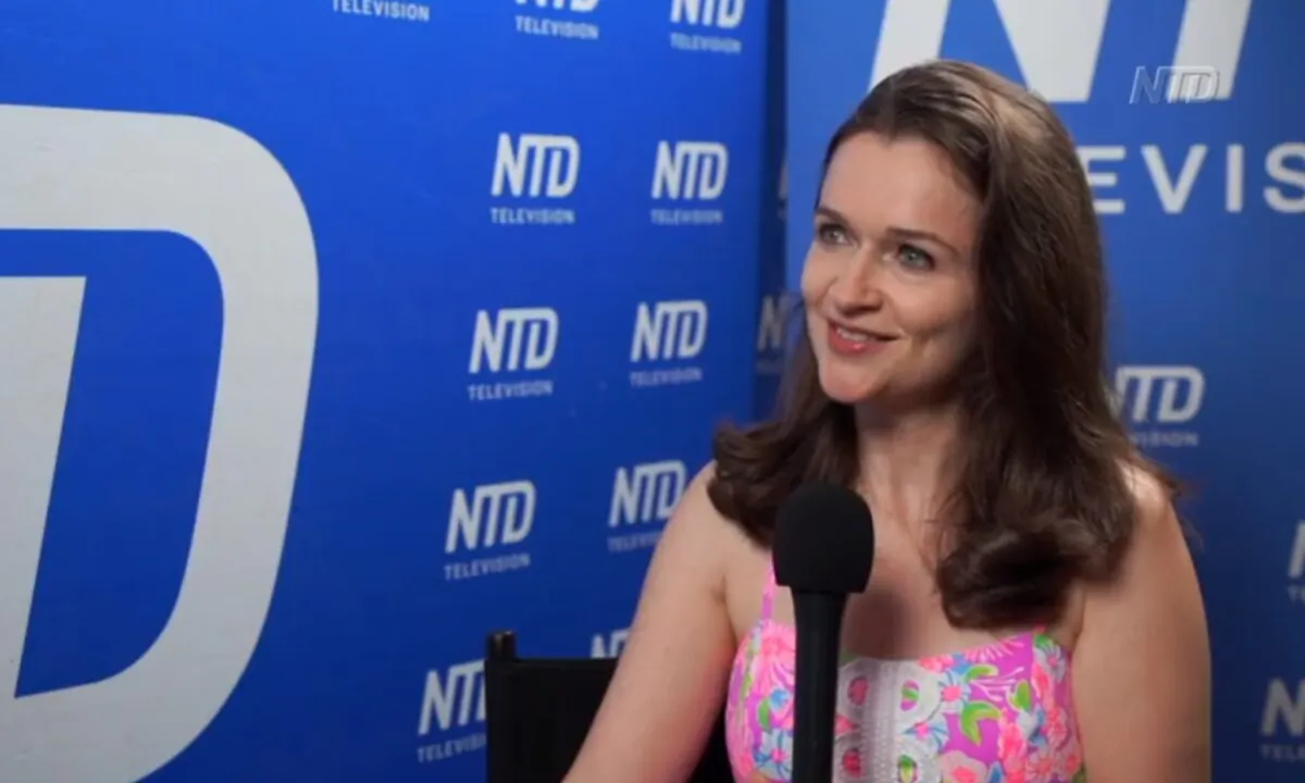 Senior Policy Analyst at the Independent Women’s Forum, Carrie Sheffield, in an interview with NTD on July 15, 2022. (Screenshot via The Epoch Times)