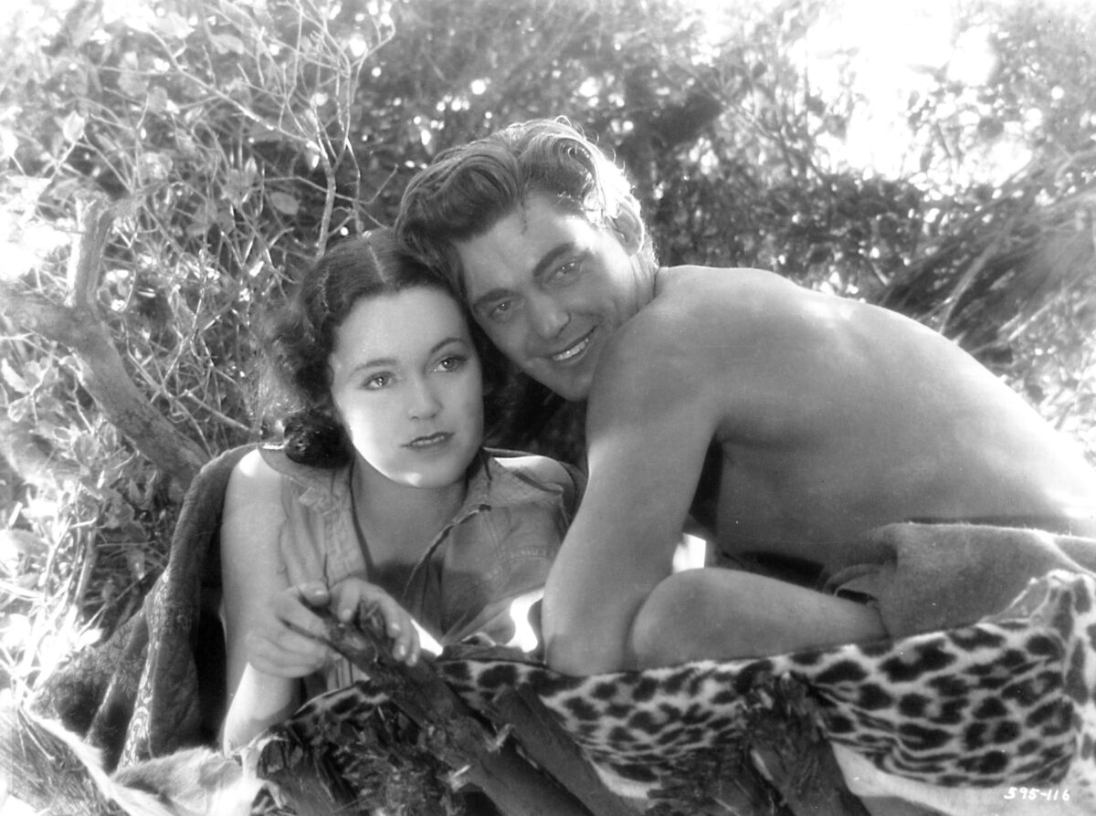 The wonderful summer book has been made into movies many times. Maureen O’Sullivan and Johnny Weissmüller starred in the 1932 film “Tarzan the Ape Man.” (MoveStillDB)