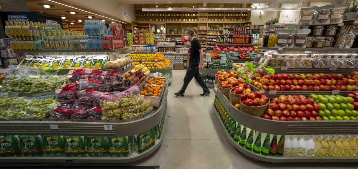 Fresh produce and groceries are shown at Summerhill Market in Toronto on Feb. 2, 2022. (Frank Gunn/The Canadian Press)