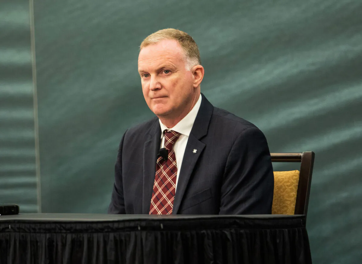 RCMP Chief Supt. Darren Campbell provides testimony at the Mass Casualty Commission inquiry into the mass murders in rural Nova Scotia, in Halifax on July 25, 2022. (The Canadian Press/Kelly Clark)