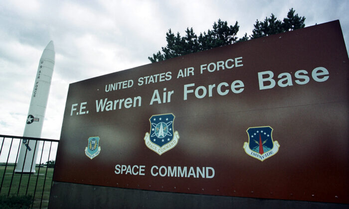 F.E. Warren Air Force Base, a strategic missile base, in Cheyenne, Wyo., an area near a host of cell towers using Huawei equipment. (Michael Smith/Getty Images)