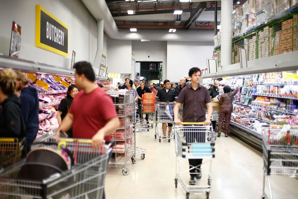 Easter shopping rush before Cyclone Cook is due to reach landfall in Auckland, New Zealand, on April 14, 2017. (Phil Walter/Getty Images)