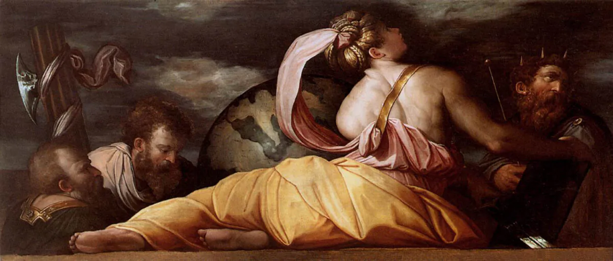 "Justice,"1542, by Giorgio Vasari. Oil on panel. Accademia Gallery of Venice. (Public Domain)