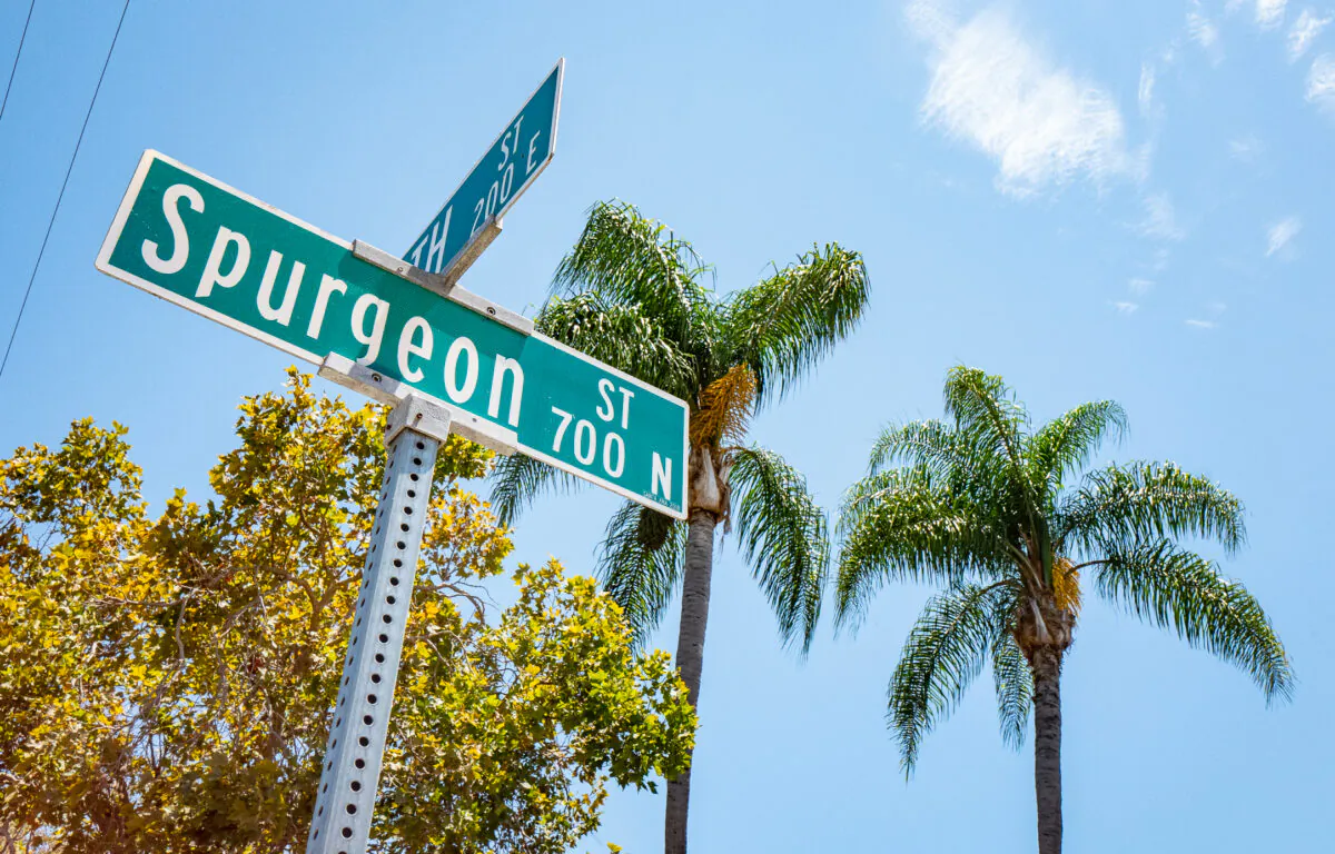 Spurgeon Street in Santa Ana, Calif., on July 25, 2022. (John Fredricks/The Epoch Times)