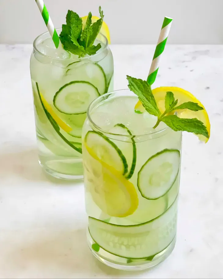 This refreshing water is infused with cucumber, ginger, lemon and mint. (Kayla Hoang/TNS)