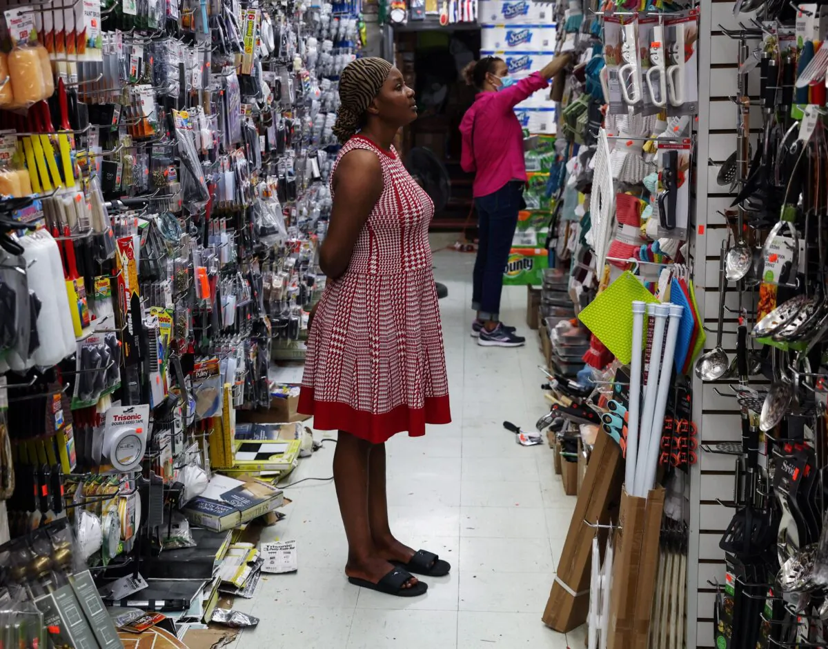 People shop at a 99 Cents retail store in the Bronx borough of New York City, on July 13, 2022. (Shannon Stapleton/Reuters)