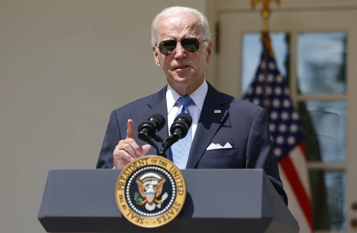President Joe Biden delivers remarks on COVID-19 in the Rose Garden at the White House on July 27, 2022. (Anna Moneymaker/Getty Images)