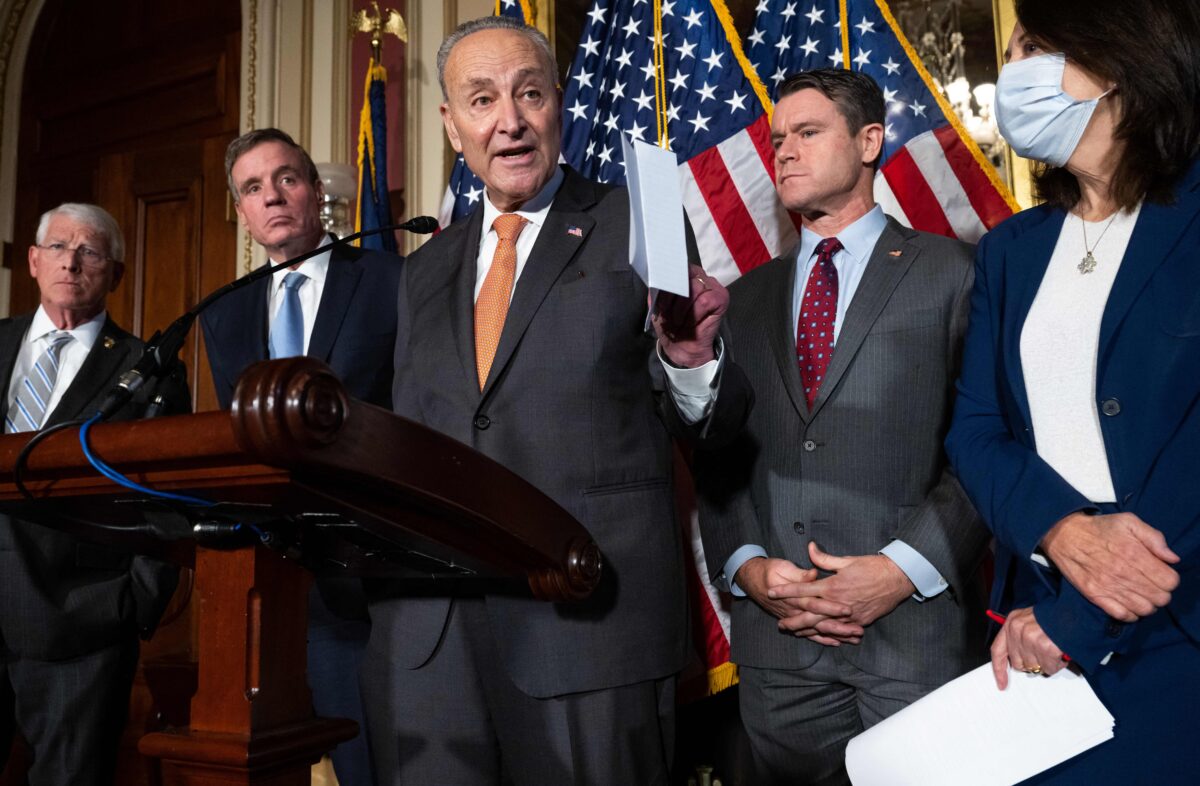NextImg:LIVE NOW: Schumer and Other Democrats Senators Discuss the Debt Ceiling