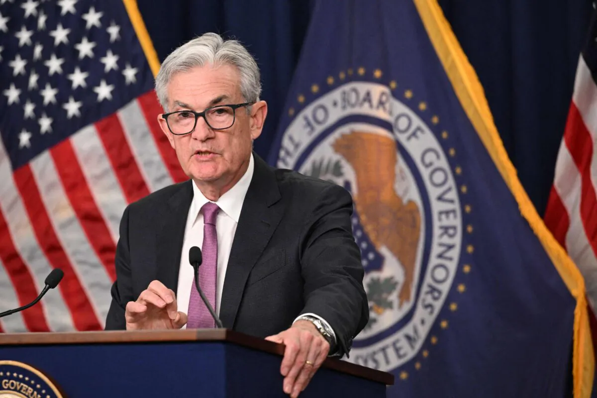 Federal Reserve Board Chairman Jerome Powell speaks during a press conference in Washington on July 27, 2022. (Mandel Ngan/AFP via Getty Images)