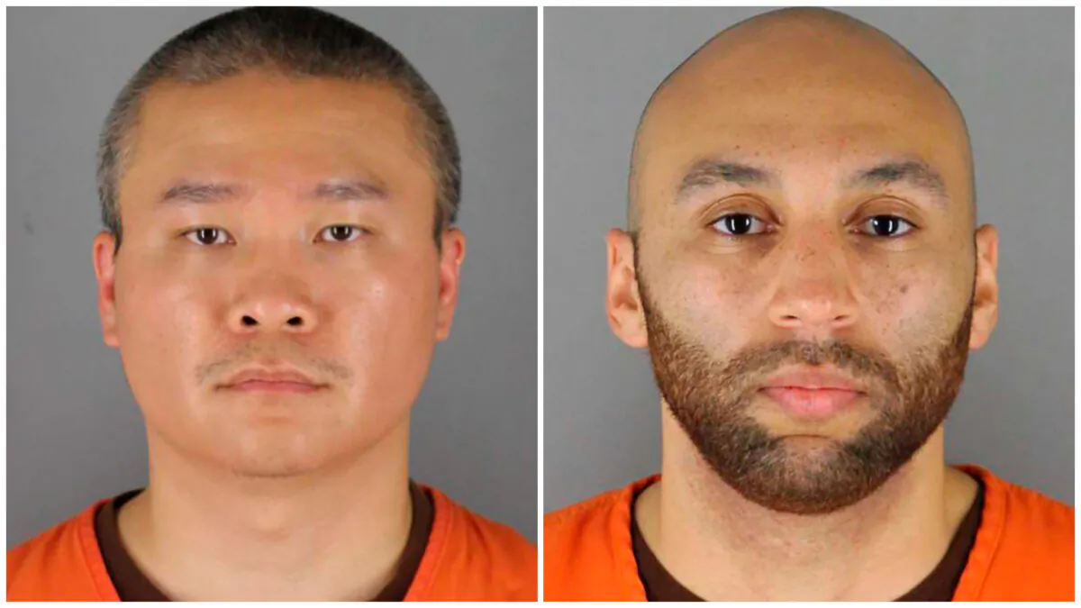 This combo of photos show Tou Thao (L) and J. Alexander Kueng.  (Hennepin County Sheriff's Office via AP)