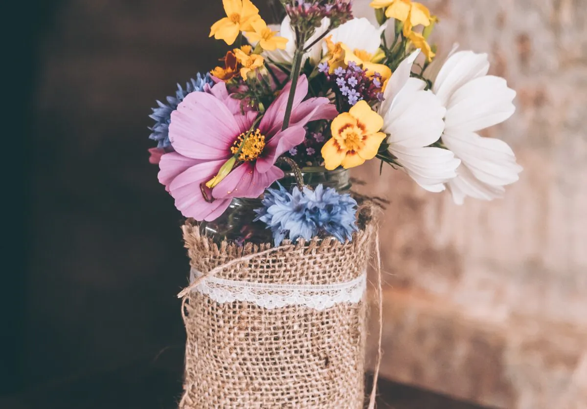 Glass jars or tin cans are easy to jazz up into something decorative. (Annie Spratt/Unsplash)