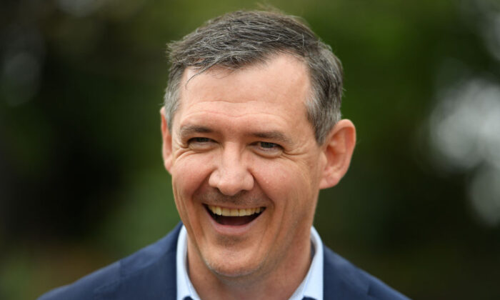Then Northern Territory chief minister Michael Gunner arrives at Kirribilli House in Sydney to meet with the prime minister in Sydney, Australia on October 16, 2020 . (Dan Himbrechts - Pool/Getty Images)