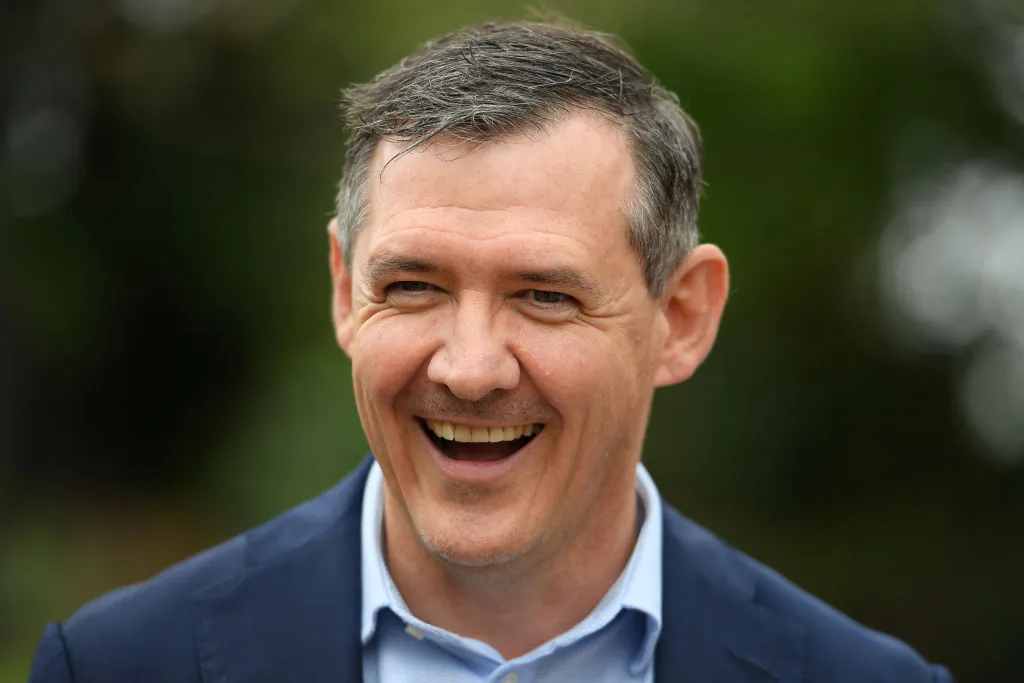 Then Northern Territory chief minister Michael Gunner arrives at Kirribilli House in Sydney to meet with the prime minister in Sydney, Australia on October 16, 2020 . (Dan Himbrechts - Pool/Getty Images)