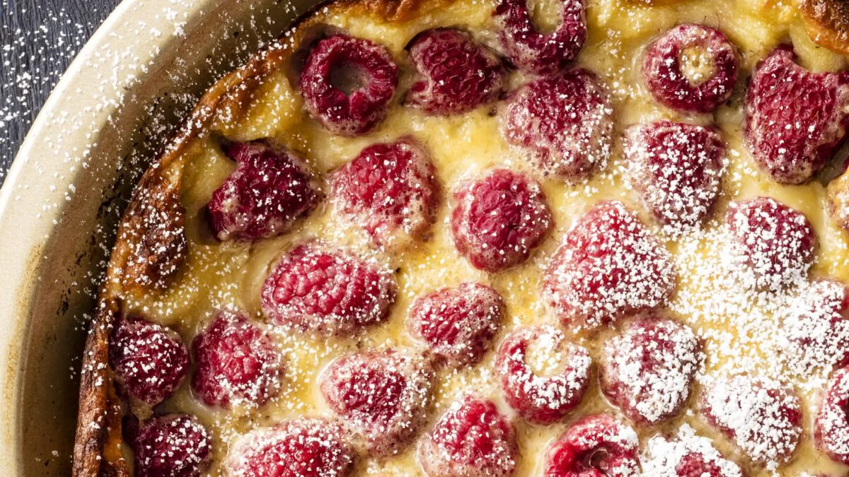 The batter is made from eggs, cream and flour. (Elle Simone)