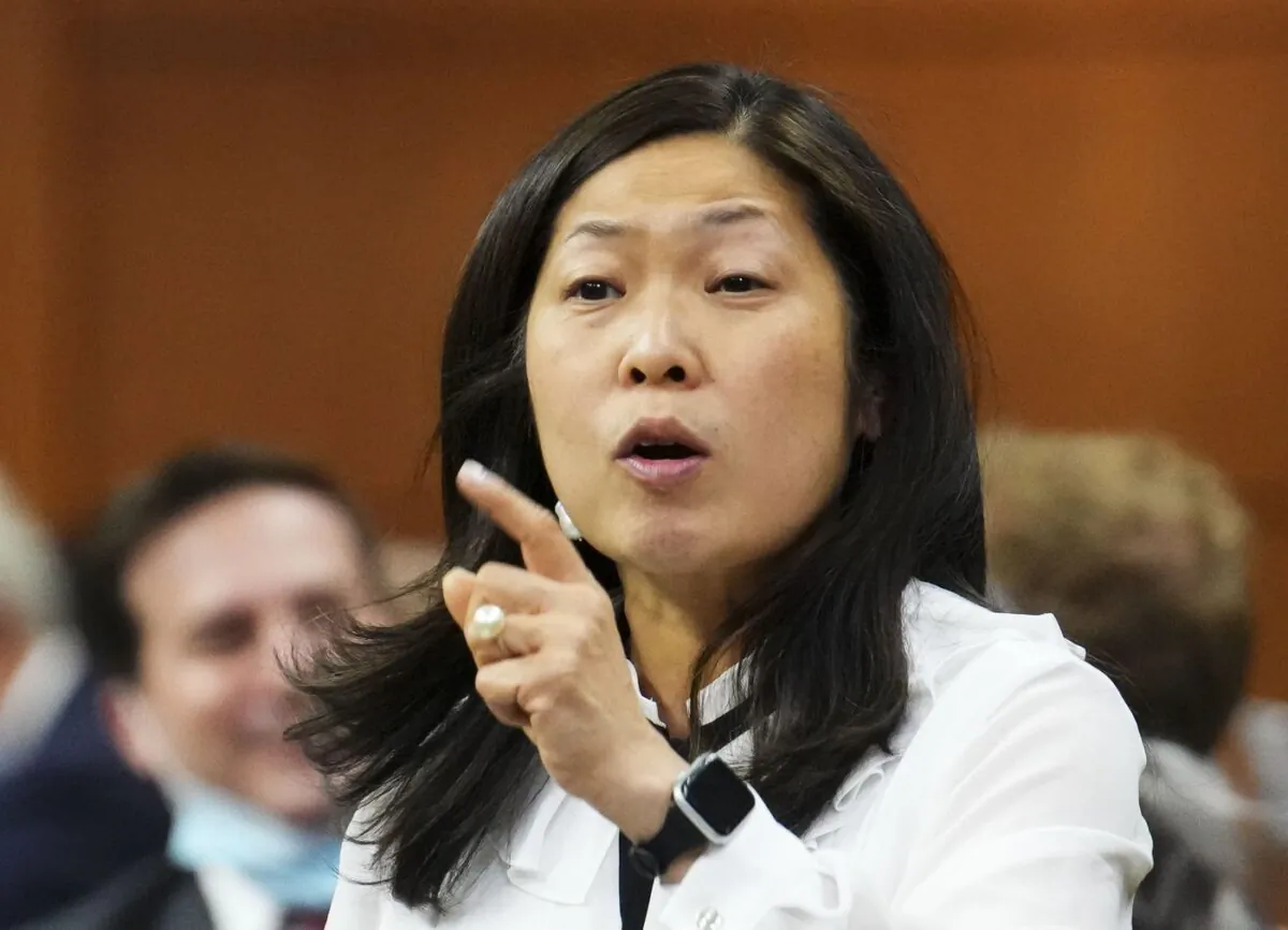 Minister of International Trade, Export Promotion, Small Business and Economic Development Mary Ng speaks during question period in the House of Commons on Parliament Hill in Ottawa, May 19, 2022. (The Canadian Press/Sean Kilpatrick)