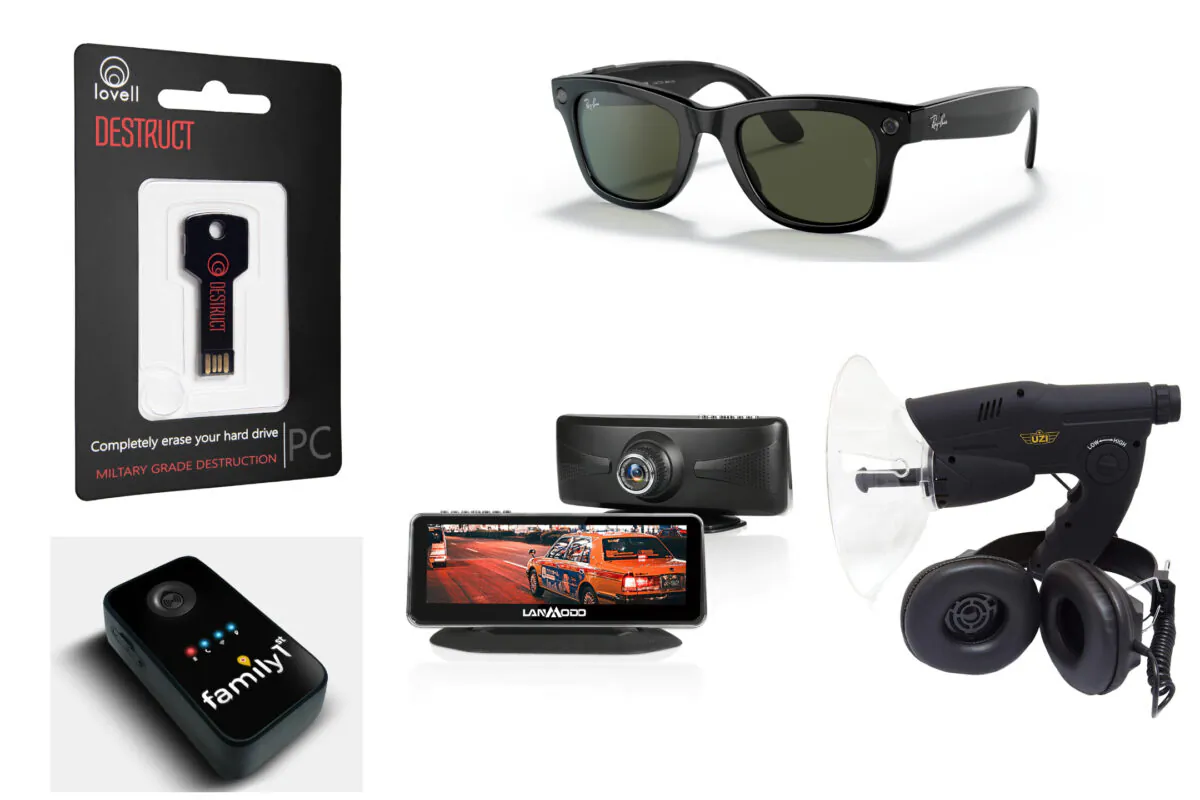 (Courtesy of Lanmodo, RayBan, Family1st, Lovelltec, SpyCentre)