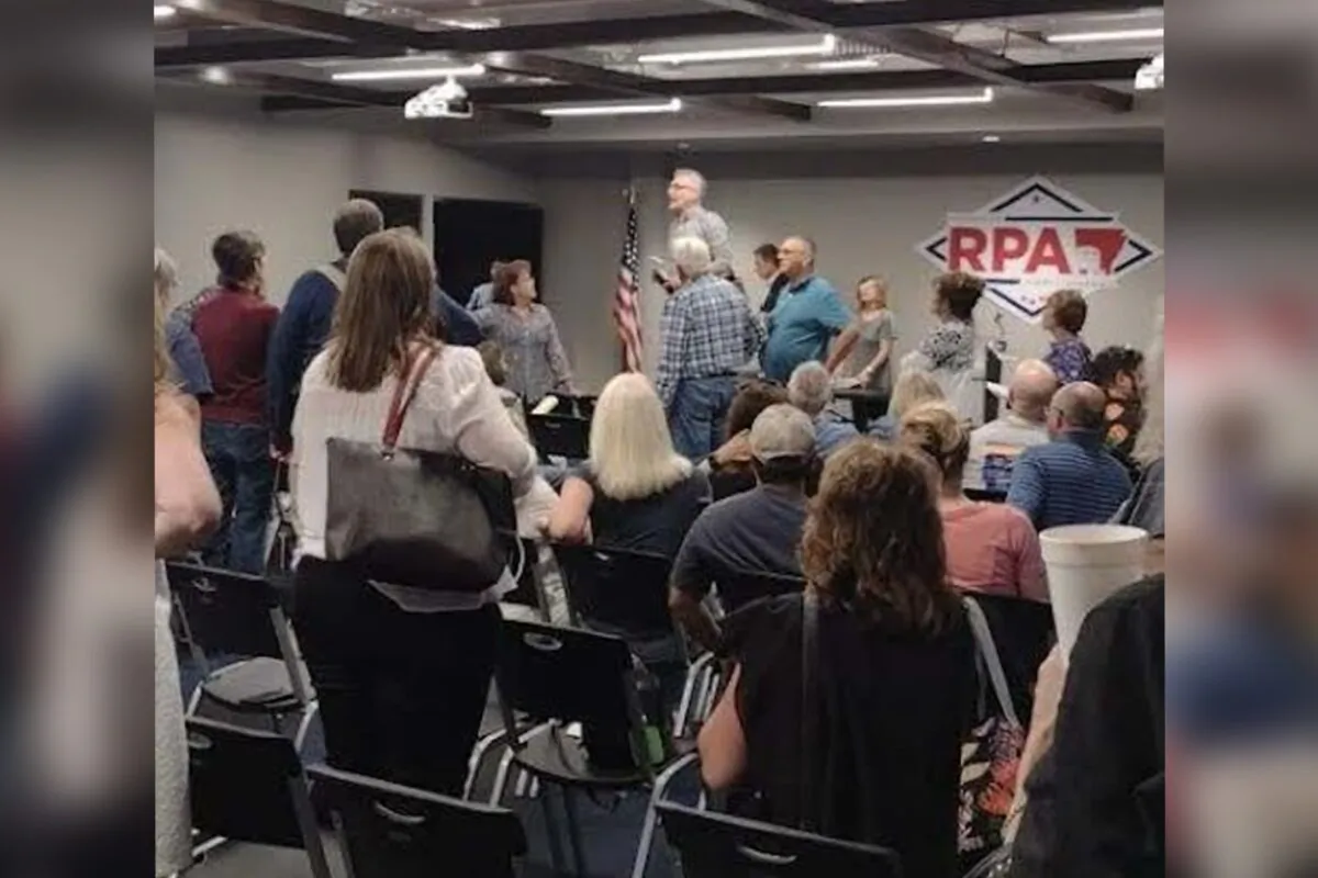 Delegates at the Pulaski County Committee on July 21. (Courtesy of Kenneth Wallis)