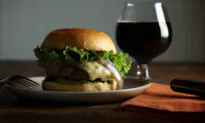Avocado and Hatch Green Chile Cheeseburger on Brioche