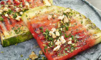 Grilled Watermelon Steaks with Walnut Gremolata