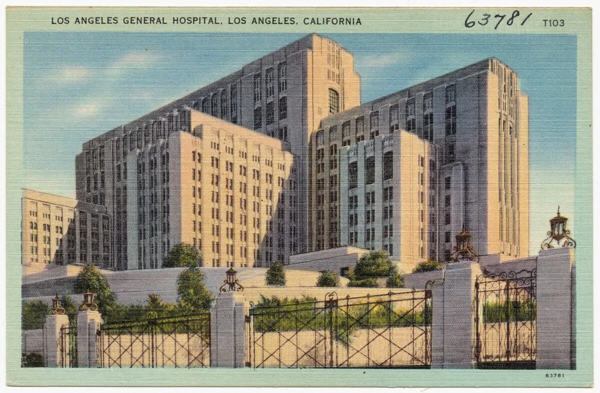 The General Hospital in Los Angeles. (Public Domain)