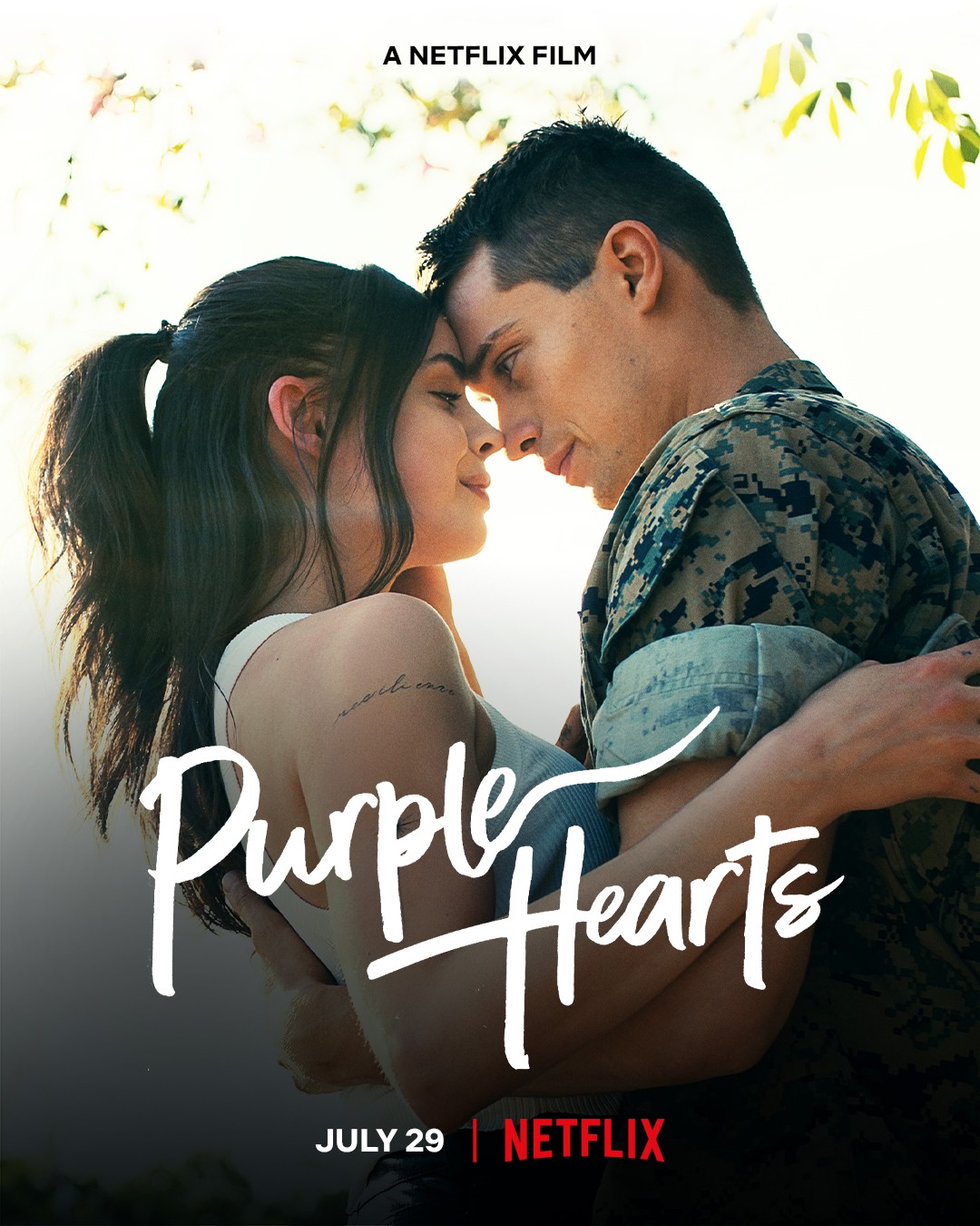 Movie poster for "Purple Hearts."