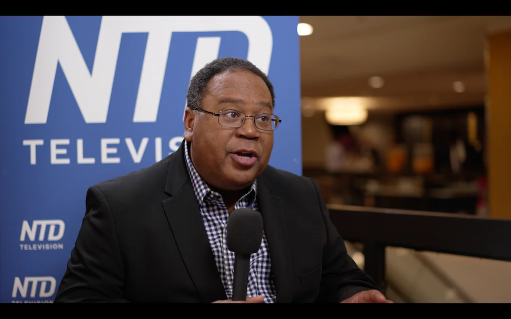 Horace Cooper, senior fellow at the National Center for Public Policy Research and chairman of the Project 21 National Advisory Board, in an interview with NTD on July 30, 2022. (NTD)
