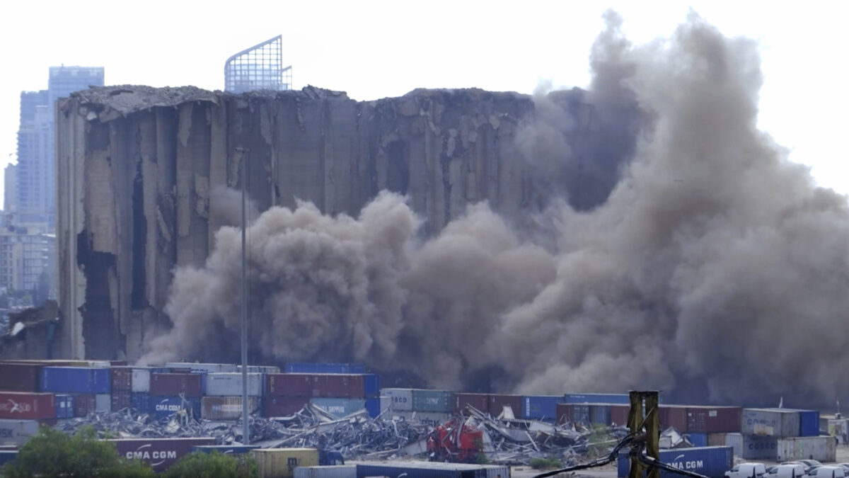 Lebanon silos collapsed